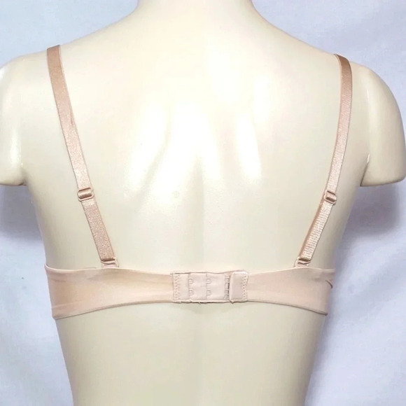 34A Lily of France 2175300 Smooth & Sleek Push Up Underwire Bra Nude New with T - Picture 4 of 5